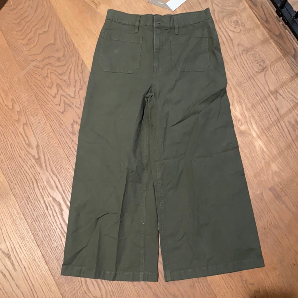 NWT J. Crew point Sur olive pants size 28